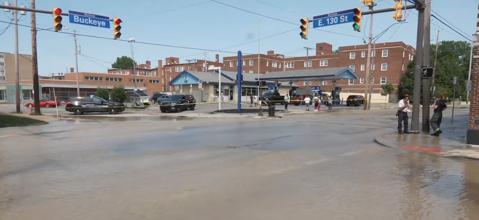 Sinkhole opens in Cleveland, crews on scene