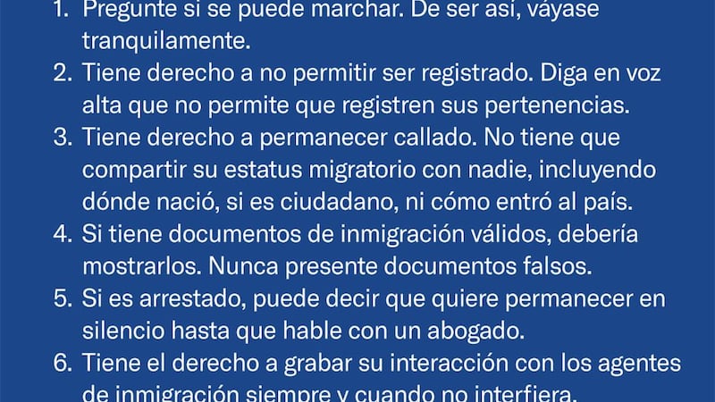 Qué hacer si agentes de ICE llegan a su lugar de trabajo