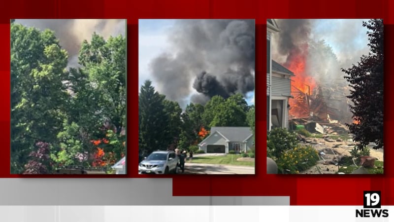 Una vivienda en Twinsburg Township explotó el jueves por la tarde, lo que llevó a las...