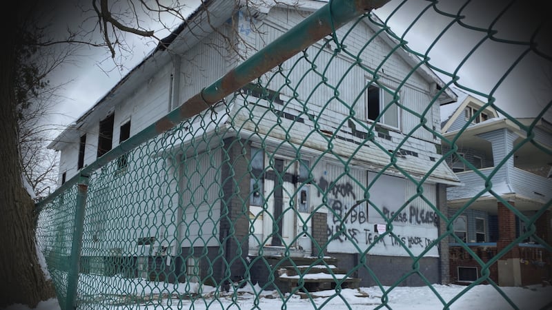 A house on Kinsman Road was condemned by the Cleveland Building and Housing Department, but is...