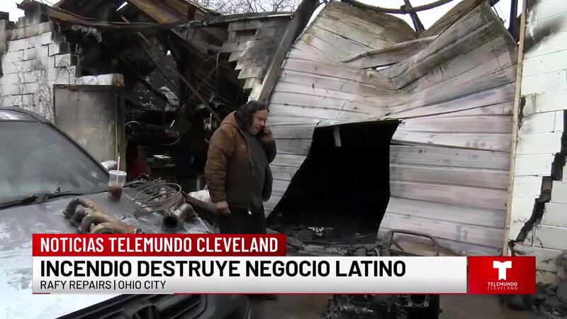 Incendio destruye negocio latino en el lado oeste de Cleveland