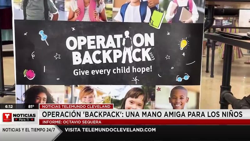 ‘Operación Backpack’: Una mano amiga para los niños