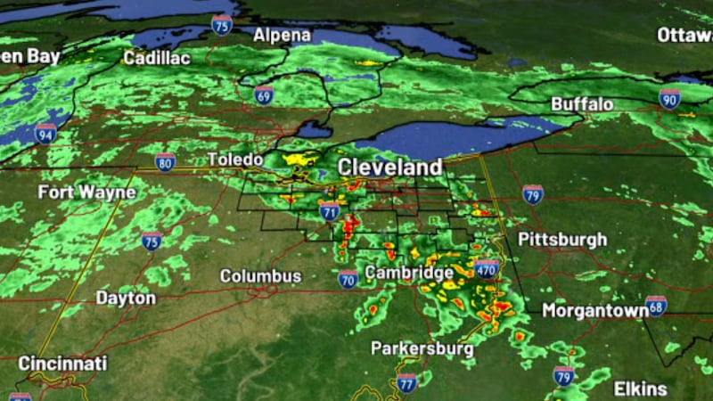 Condados bajo alerta de tornado en Ohio