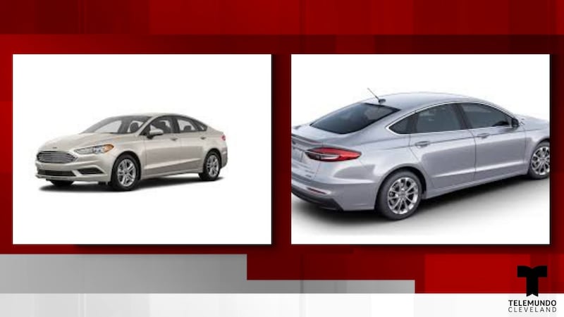 La policía busca un Ford Fusion plateado y ha difundido imágenes de réplicas del vehículo...
