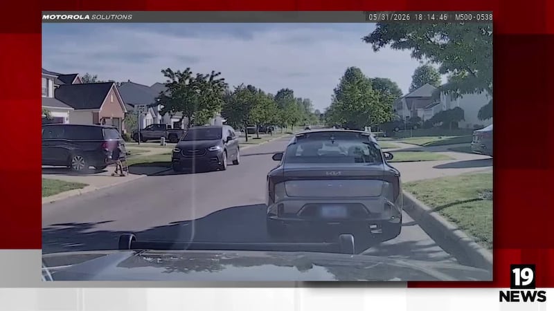 Painesville Police urge drivers to keep sidewalks clear after car nearly hits child on scooter