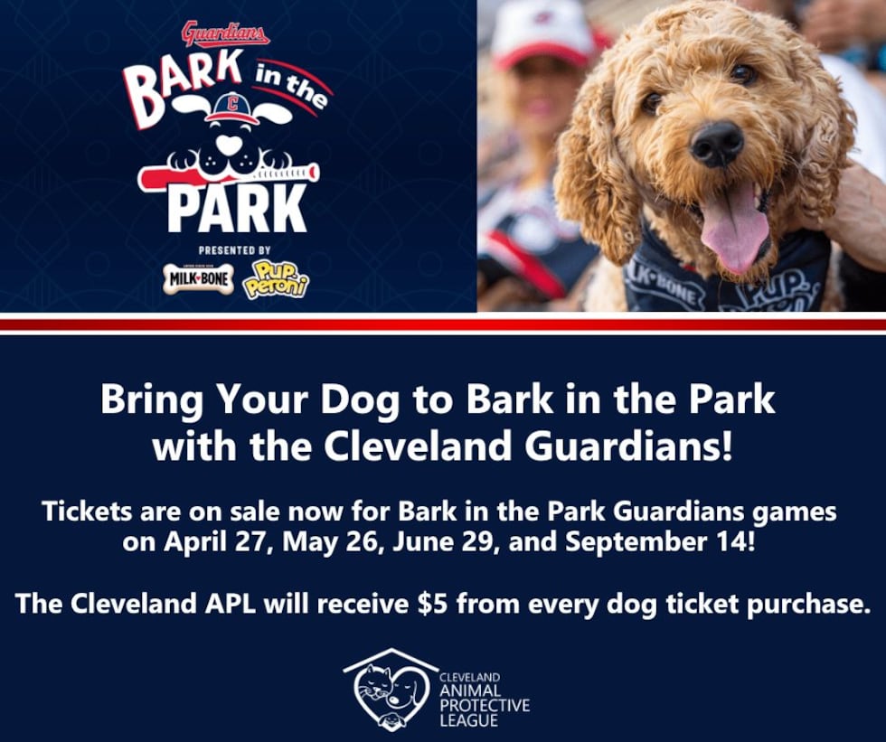 Bark in the Park: Take your dog out to the Cleveland Guardians game