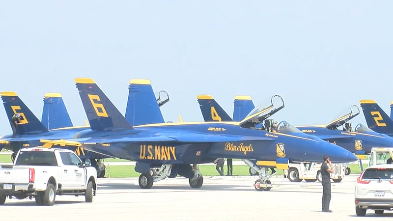 Los aviones Blue Angels regresan a Cleveland para el 62.º espectáculo aéreo anual durante el...