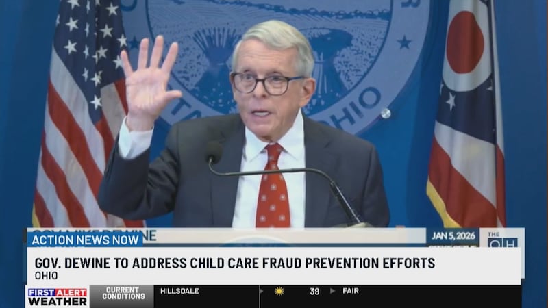 El gobernador de Ohio habló sobre posible fraude en las guarderías del estado de Ohio.