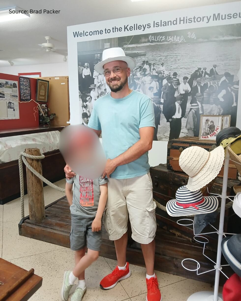 Brad Packer and his son. (Source Brad Packer)