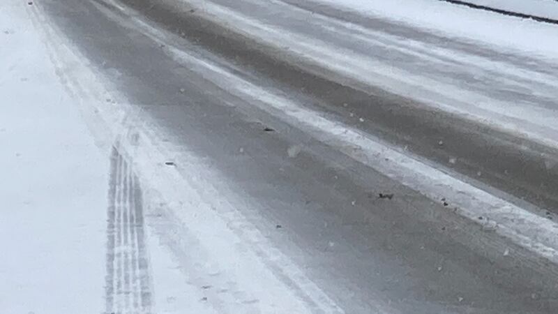 Snow quickly accumulated on roads in the the Heartland Thursday morning, Jan. 6.