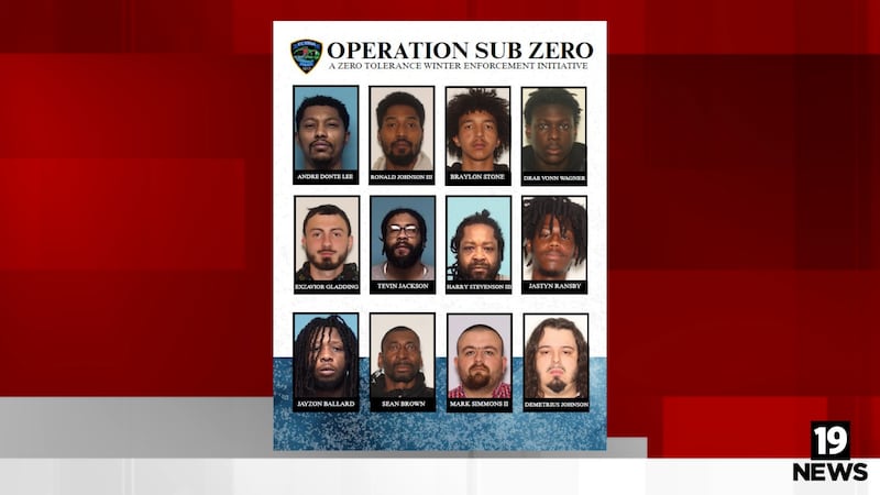 Operación Sub Zero en Elyria: 30 arrestos y 14 armas de fuego recuperadas