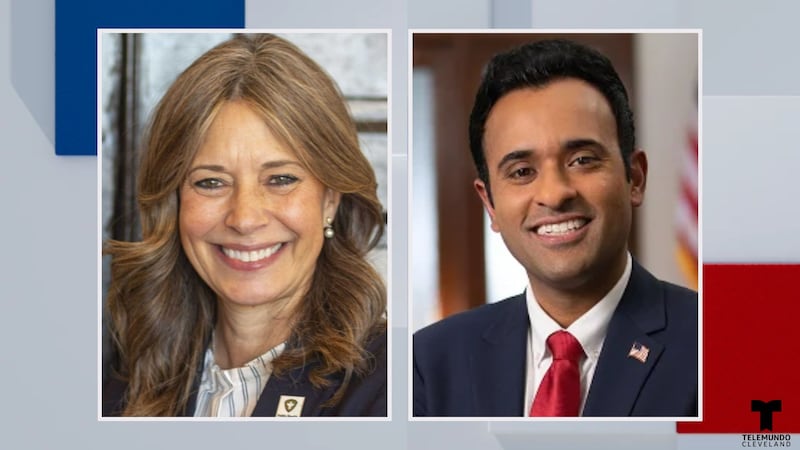 La candidata demócrata a gobernadora Amy Acton vs. el candidato republicano a gobernador Vivek...
