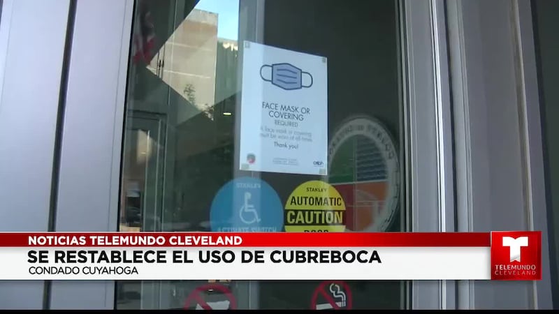 Se restablece el mandato para el uso del cubrebocas en el condado de Cuyahoga