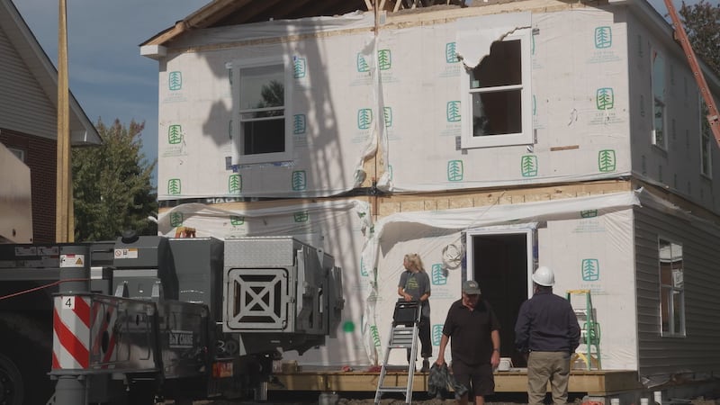 A Lorain family will move into the city's first modular home by Christmas, built in a single...
