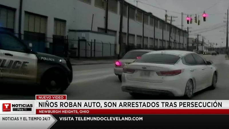 Nuevo Video: Niños roban auto en Newburgh Heights