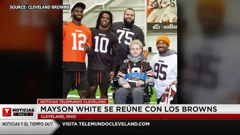 Mayson White, estudiante de primer año de Tusky Valley que quedó paralizado en agosto durante...